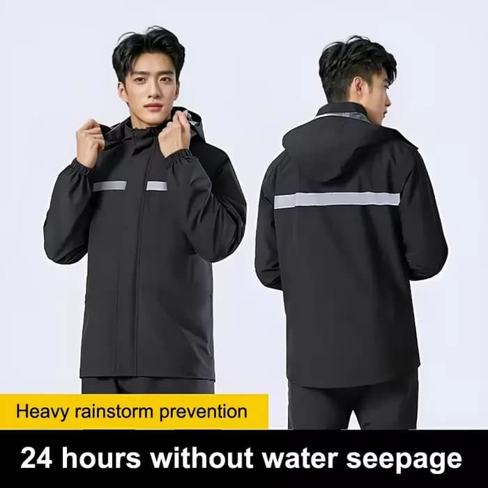 1 ensemble manteau à capuche et pantalon combinaison de pluie pour femmes hommes équipement