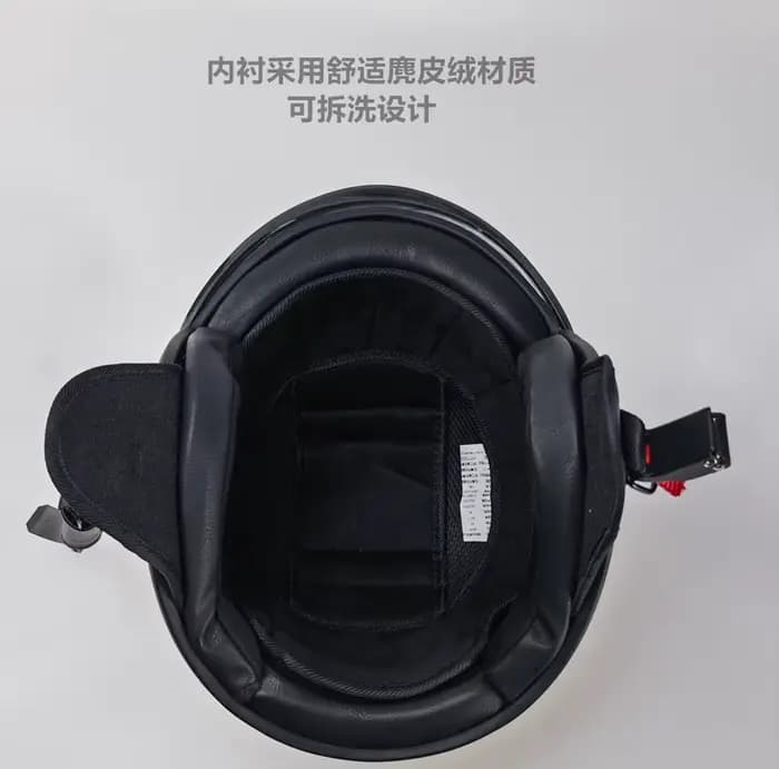 1 casque rétro 3/4 pièces