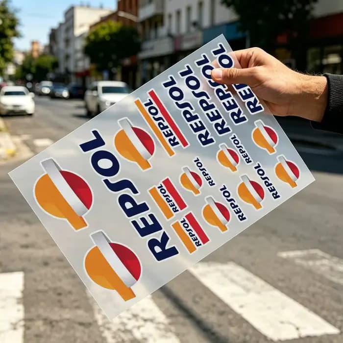 Bande réfléchissante REPSOL pour casque