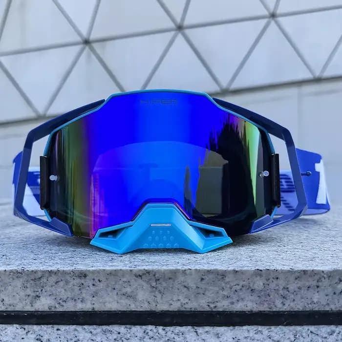 Lunettes de moto avec lentille HD