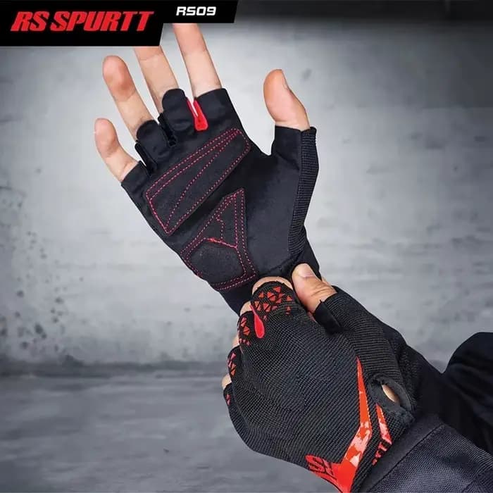 RS SPURTT RS09 gants Moto Polyester microfibre mince respirant anti-dérapant hommes femmes été demi doigt
