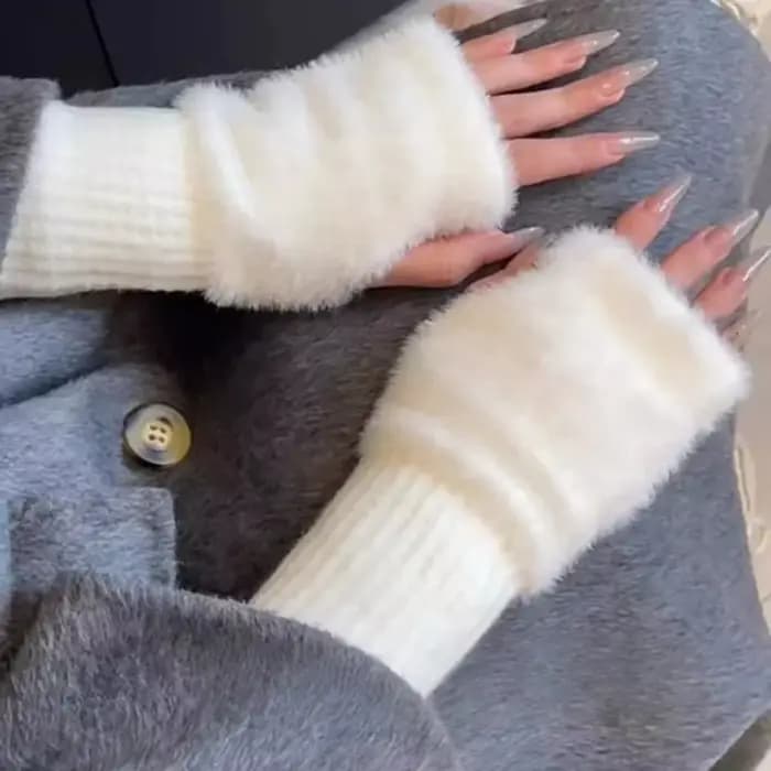 Gants demi-doigts chauds et de protection pour femmes adaptés au printemps