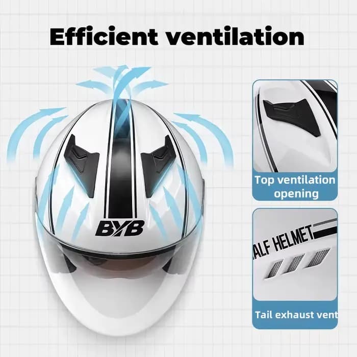 Casque de moto de sécurité universel pour homme et femme