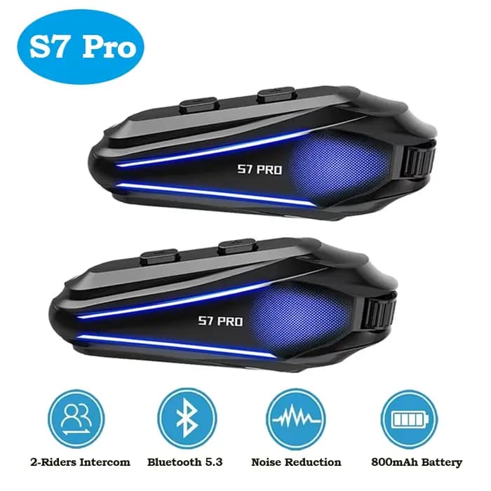 Nouveau casque de moto S7 Pro avec interphone