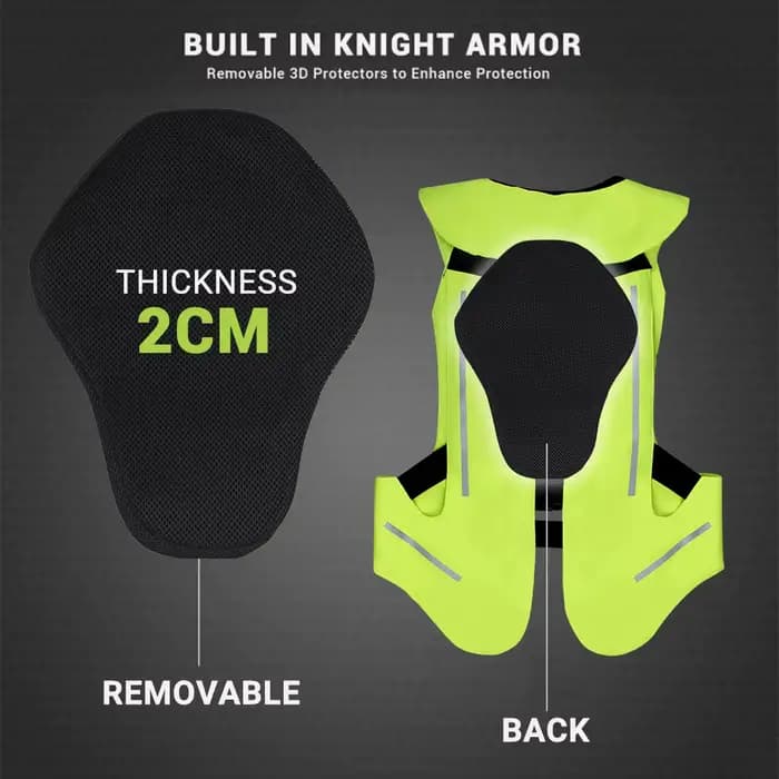 Veste d'airbag de moto gilet de sécurité tout-terrain Airbag réfléchissant