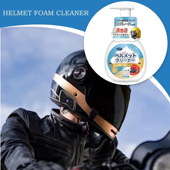 Nouveau Nettoyant Mousse pour Casque Moto Nettoyage à Sec du Doublure Intérieure 300ml Détachant pour Gants