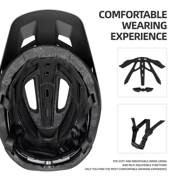 Casque de vélo BATFOX, casque de montagne moulé intégral