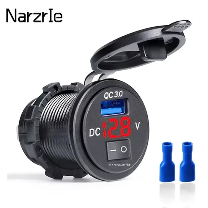 Prise de chargeur de voiture USB Quick Charge 3.0