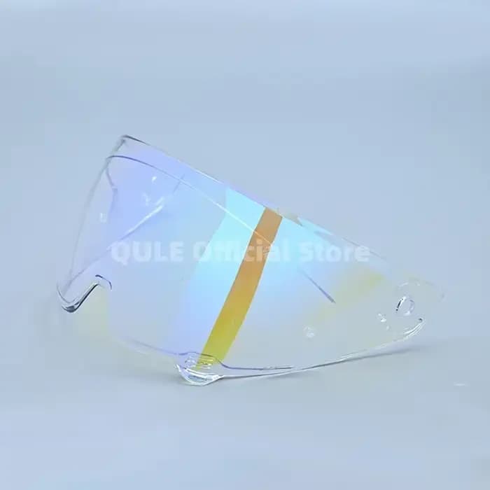 Visière de casque de moto avec placage de lunettes