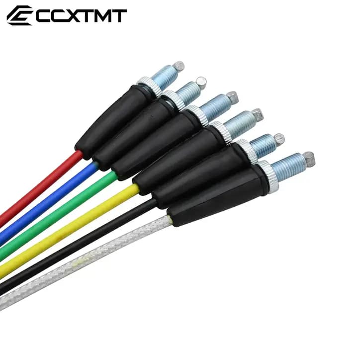Câble d'accélérateur de gaz de moto à tête droite