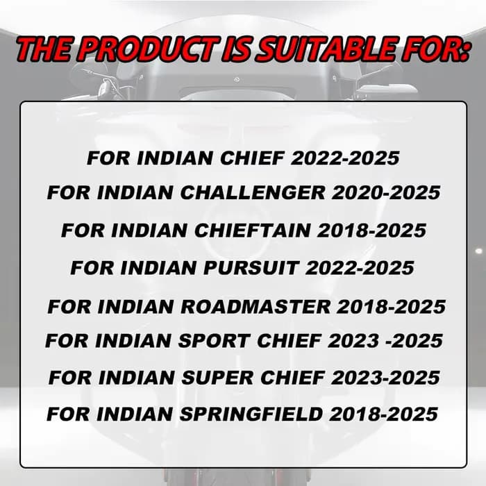 2018-2025 nouveau pour chef indien Challenger chef poursuite moto accessoires protège-mains protecteur main bouclier couverture Kits