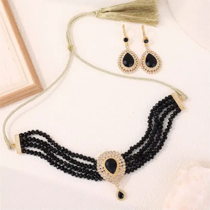Ensemble de bijoux à la mode pour femmes marocaines – Accessoires traditionnels luxueux pour les fêtes de mariage et les cadeaux de vacances