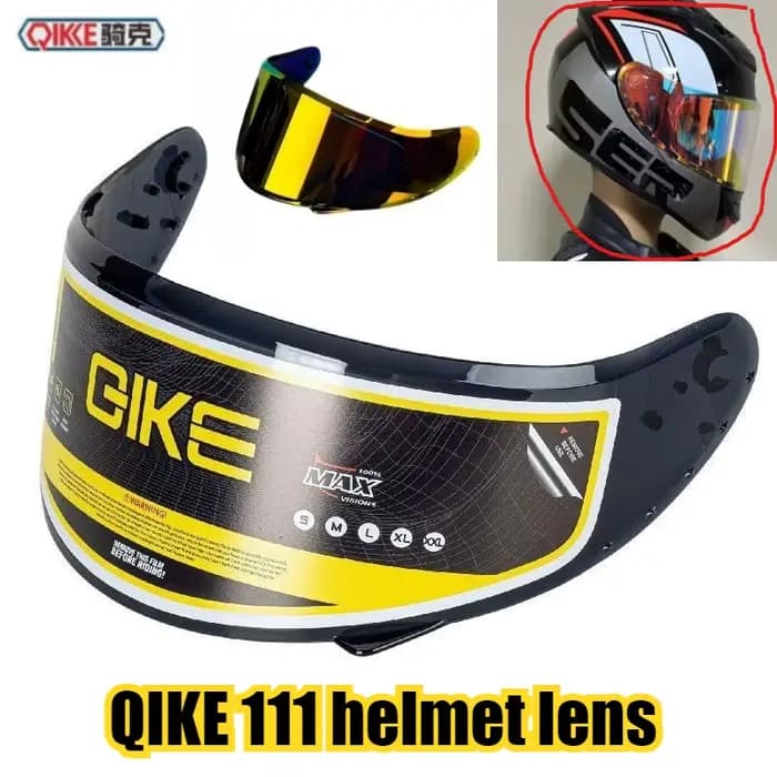 Visière d'objectif de casque de moto pour QIKE 111