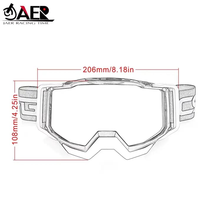 Lunettes de casque de motocross DH RL