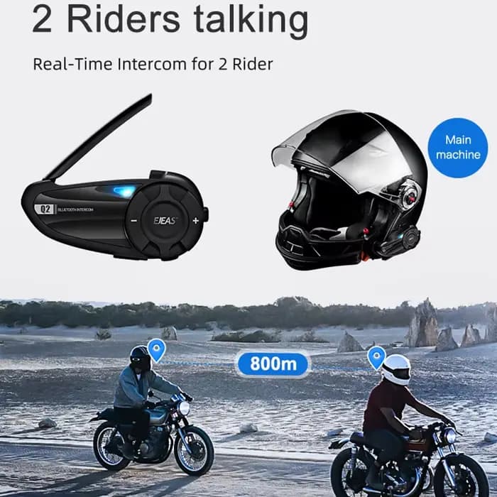 EJEAS Q2 Bluetooth 5.1 casque de moto