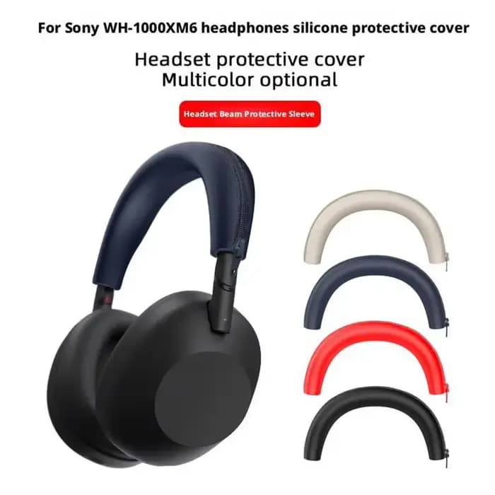 Étui de Protection en Silicone pour écouteurs Sony XM5, coque souple anti-rayures avec Protection des oreillettes WH-1000XM6