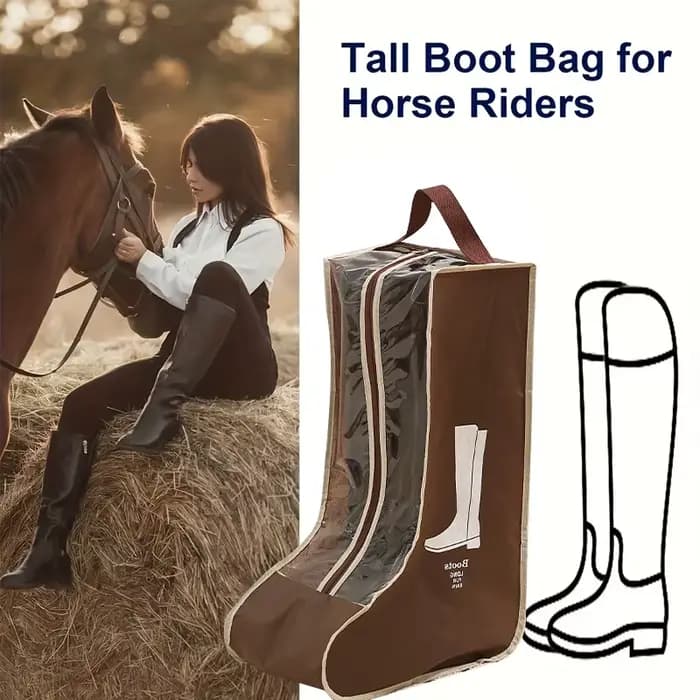 Sac de transport pour bottes d'équitation en tissu non tissé PVC