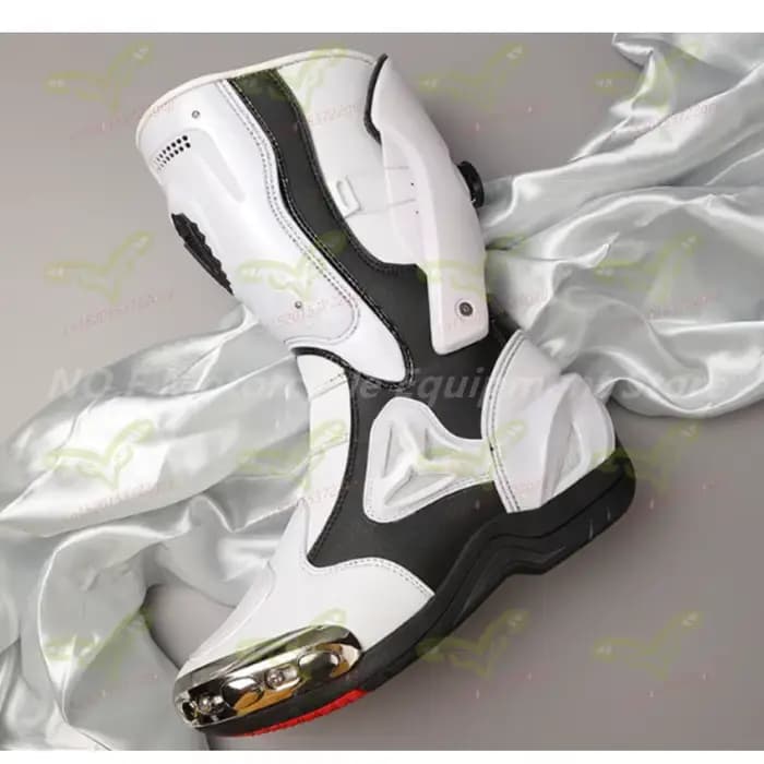Bottes de moto en cuir pour hommes, chaussures antidérapantes, quatre saisons, course tout-terrain, Moto, voyage en plein air, randonnée, bottes d'été respirantes
