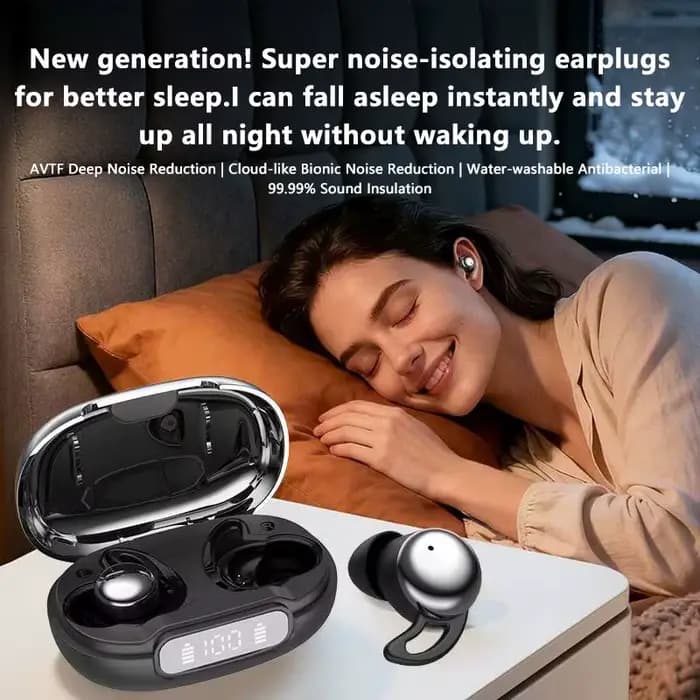 Écouteurs Bluetooth ANC à réduction de bruit avec traduction, intra-auriculaires, portables, avec affichage LED pour le voyage et le travail