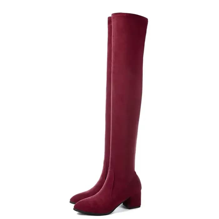 Bottes hautes au-dessus du genou pour femmes, chaussures Parker pointues, élégantes et à la mode, tout match, belles bottes d'automne et d'hiver, nouveau