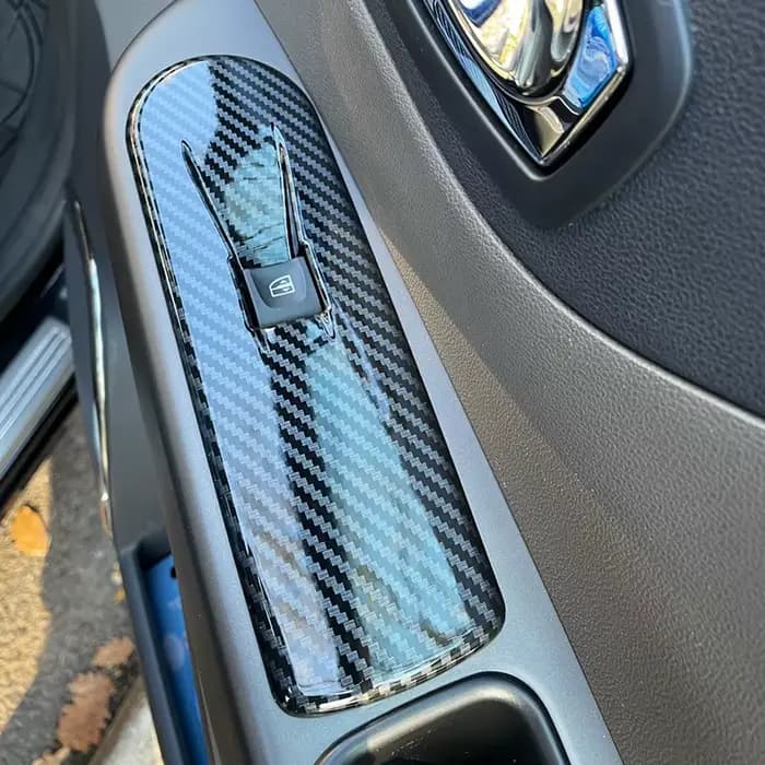 Accessoires de voiture pour Renault Captur 2013 2014 2015 2016 2017, couvercle de commutateur de fenêtre, garniture de panneau de commande, autocollants automobiles, pièces d'ornement