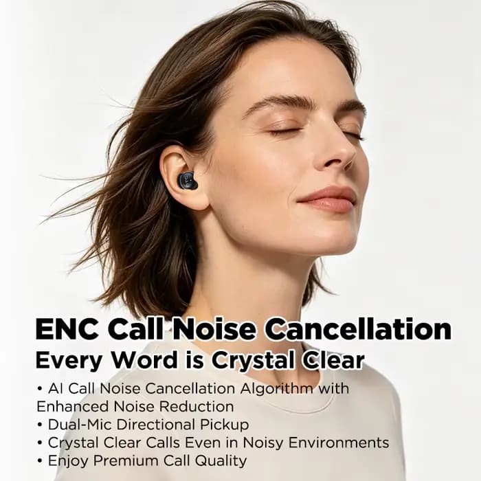 Écouteurs sans fil Bluetooth HTC NE91 pour le sommeil, réduction du bruit, longue autonomie, adaptés aux dormeurs latéraux
