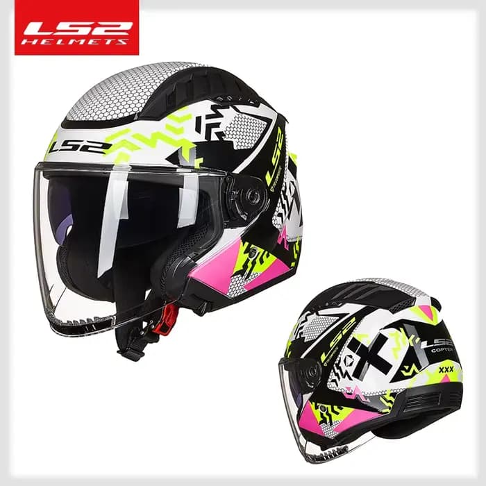 Casque de moto LS2 Copter à double visière