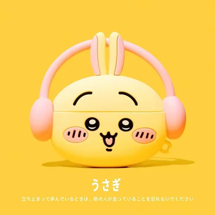 Étui Airpods Pro 3 1 4 3 2 Pro, étui pour écouteurs de dessin animé Usagi à longue oreille avec breloques, étui pour casque Airpod Pro2 3 Funda