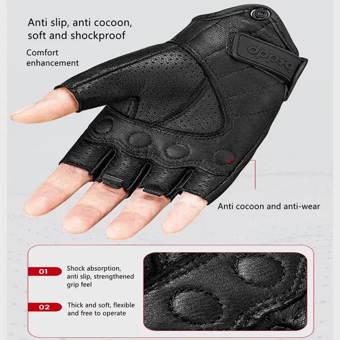 Gants de Moto en Cuir pour Homme et Femme