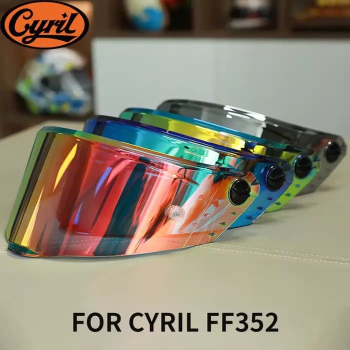 Visière de casque intégral pour casques CYRIL FF352 R1 R1-pro