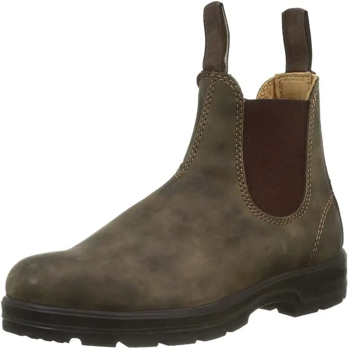 Bottines Chelsea en cuir rétro pour hommes