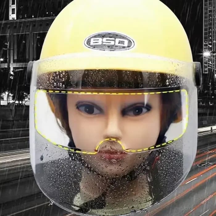 Film anti-pluie et anti-buée pour casque de moto