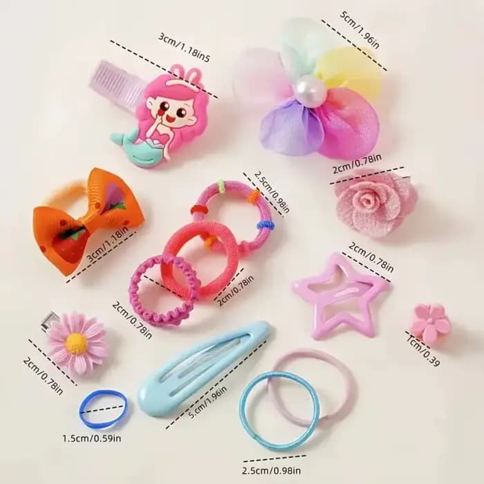 Accessoires pour cheveux 718 pièces, pinces à cheveux pour filles, bandeaux, élastiques, ensembles de attaches pour queue de cheval, petits élastiques pour cheveux, bandeaux élastiques