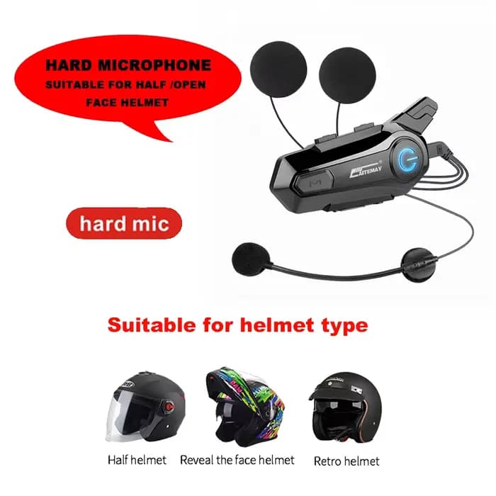 Intercom Bluetooth pour casque de moto
