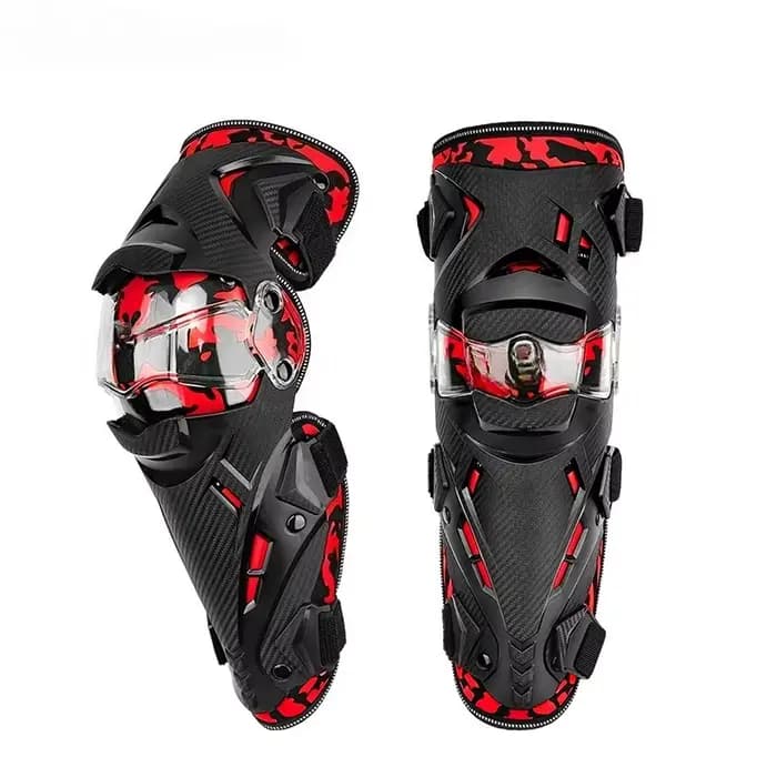 Genouillères de moto, équipement de protection pour la conduite, genouillères confortables à absorption des chocs pour une utilisation prolongée