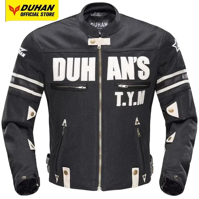 DUHAN veste de moto hommes respirant maille moto veste d'équitation Anti-chute et résistant à l'usure veste de Motocross