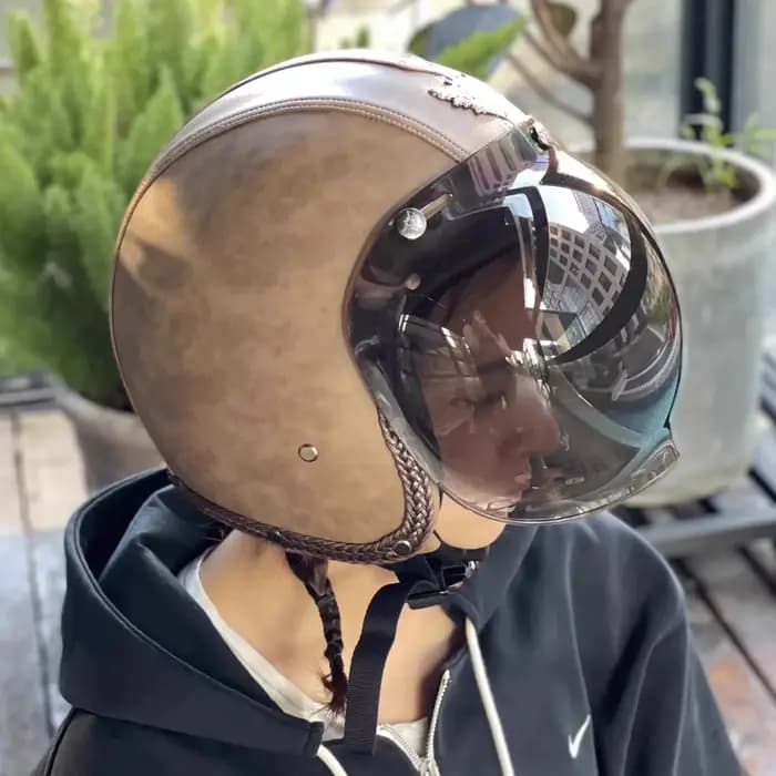 Visière de bouclier à bulles pour casque de moto