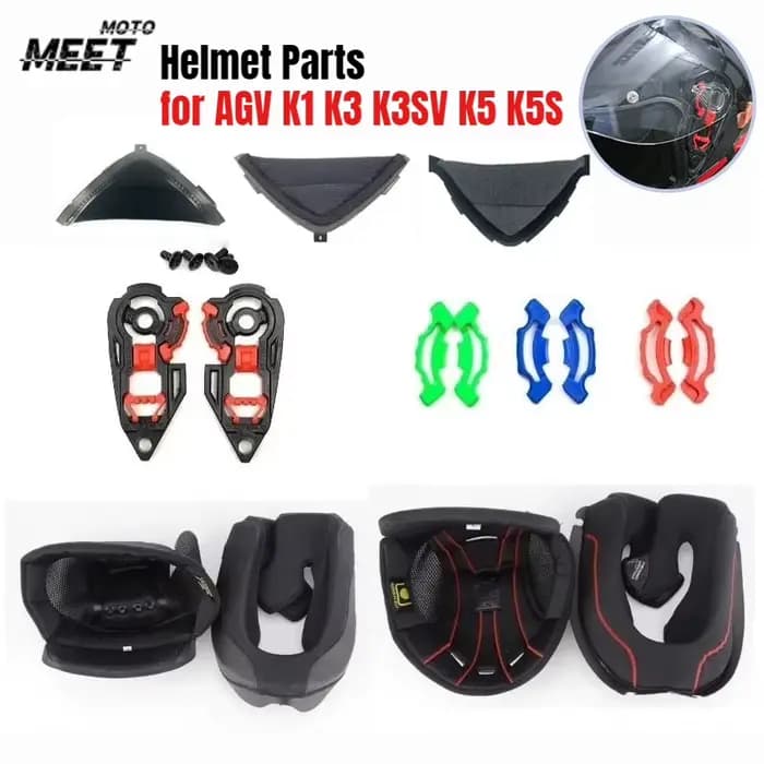 Accessoires de casque de Moto pour AGV K1 K3 K3SV K5 K5S