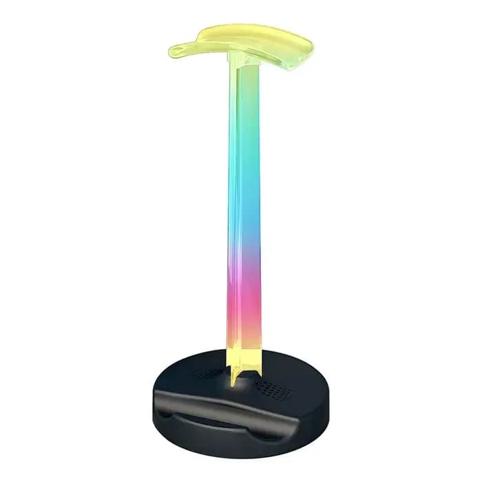 Support de casque de jeu RVB, éclairage d'ambiance de bureau – Conception ergonomique, cadeau parfait pour les joueurs sur PC