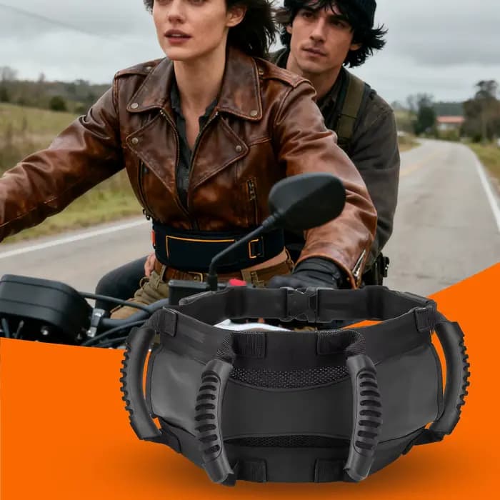Poignée de siège arrière réglable pour moto