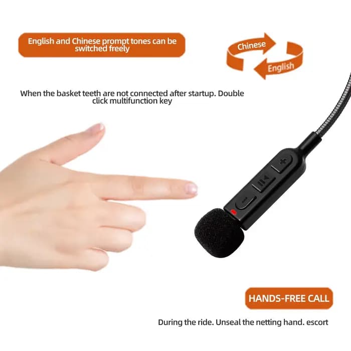 Casque de moto sans fil Bluetooth 5.3