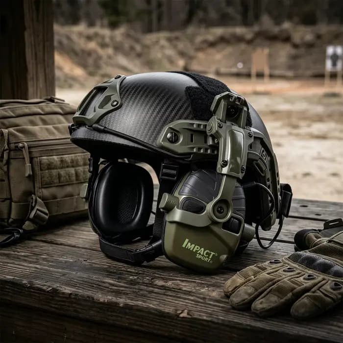 Cache-oreilles actifs montés sur casque pour le tir, protection auditive électronique, protection des oreilles, réduction du bruit, casque de chasse actif