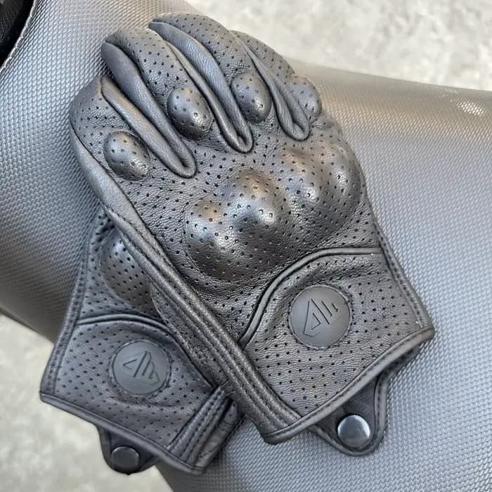 Gants de moto en cuir pour hommes et femmes