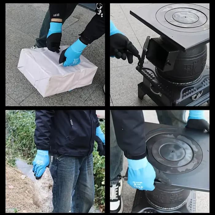 Gants mécaniques imperméables et chauds pour l'hiver
