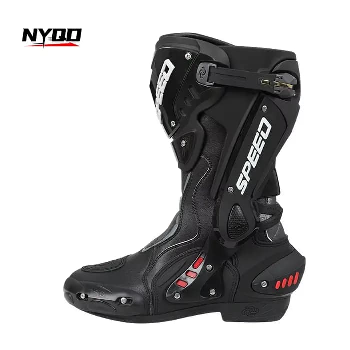 Bottes de moto montantes pour hommes