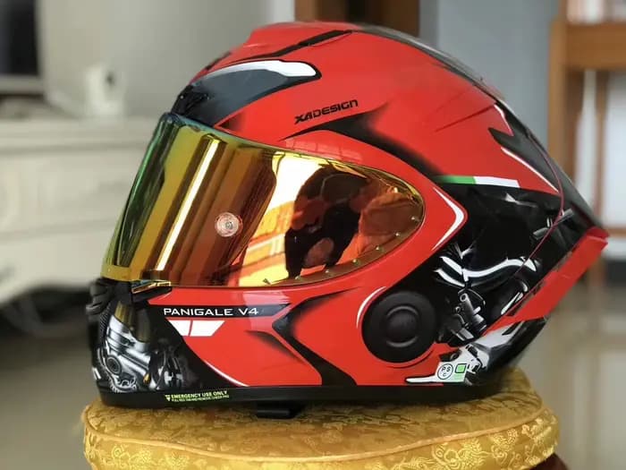 Casque De moto intégral X14 rouge