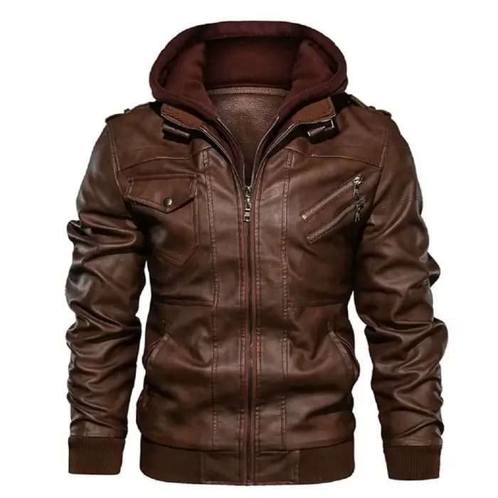 KB nouveaux hommes vestes en cuir automne décontracté moto veste en polyuréthane Biker manteaux