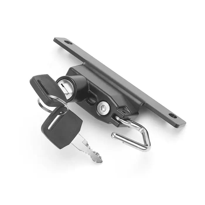 Serrure antivol latérale pour casque de moto