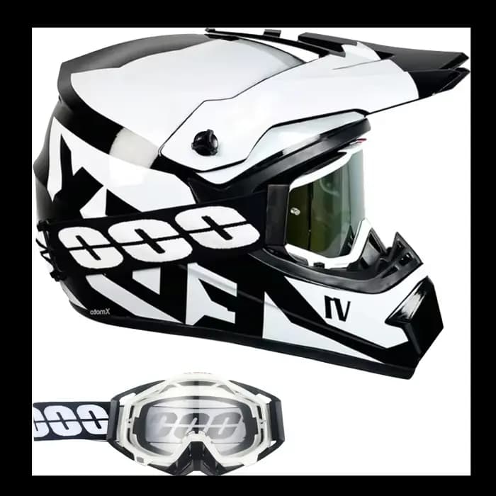 Kit casque de motocross DOT/ECE – Face intégral pour adultes et jeunes