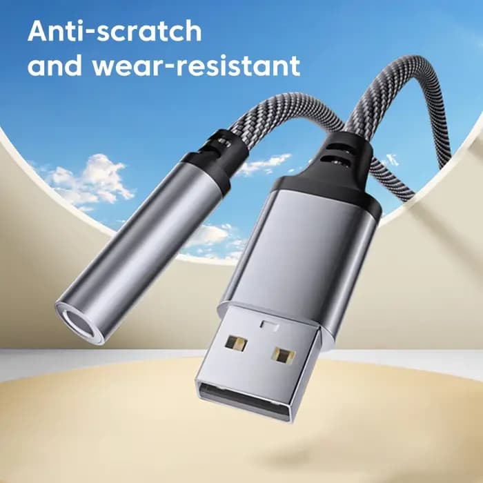 Adaptateur audio USB vers prise jack 3.5mm, câble audio USB A vers prise audio 3.5mm, convertisseur de casque pour PC portable